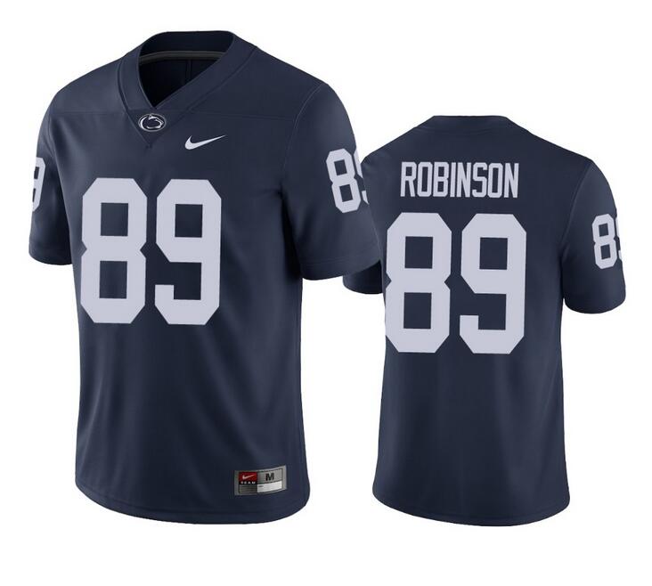 NCAA Men Penn State Nittany Lions 89 blue Football Jersey